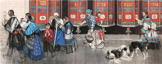 史国良作品《转经图》