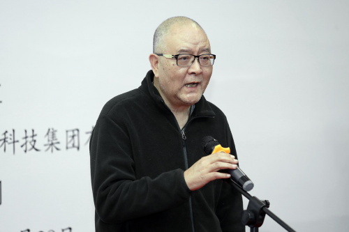 中国画学会会长、中国国家画院名誉院长龙瑞致辞